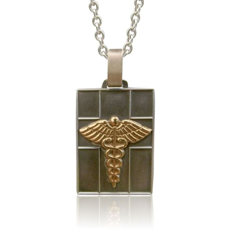 Collier Odyssey en Quad avec une Chaîne Torsadée en Argent