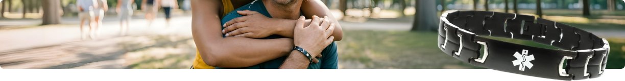 Bijoux D'alerte Médicale pour Homme