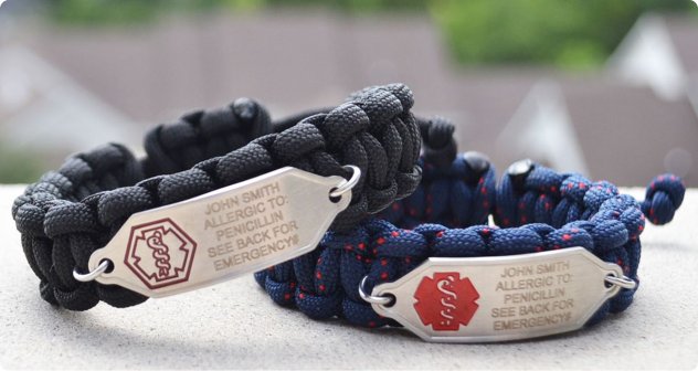 Commande en groupe de bracelets d'identification médicale