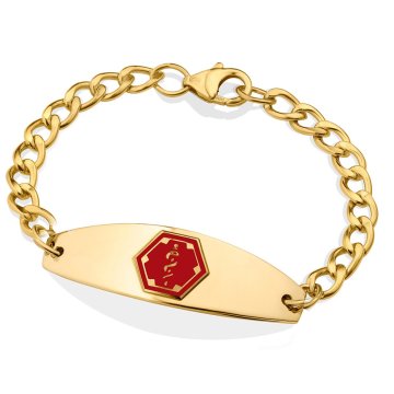 Bracelet Premier Rouge Rempli d'Or 10 Carats