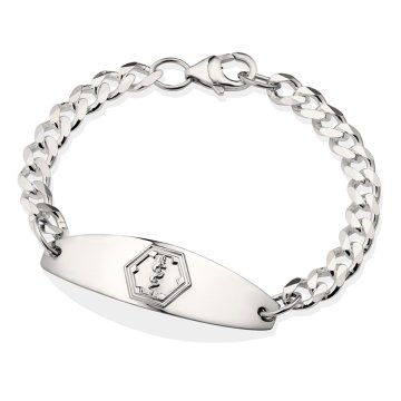 Bracelet en Argent Sterling avec Relief Premier