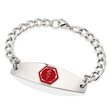 Bracelet Premier Rouge en Acier Inoxydable