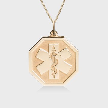 Collier en Or 14 Carats avec une Étempe Premier