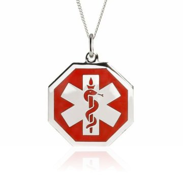 Collier Rouge Premier en Argent Sterling