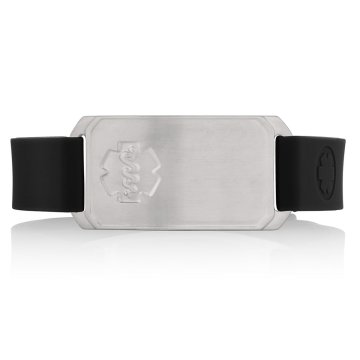 Acier Inoxydable Large Flex sur Silicone Pro - Identification Companion