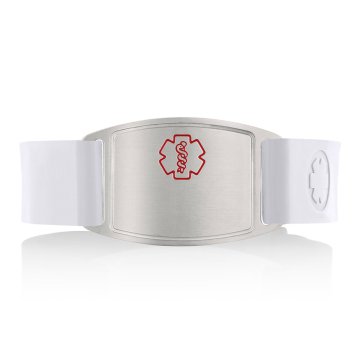 Bracelet Small Flex en Acier Inoxydable sur Silicone