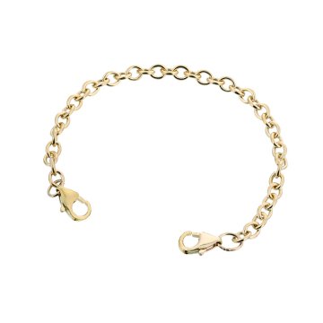 Bande fait de Câble Mingle remplie d'Or 10 Carats