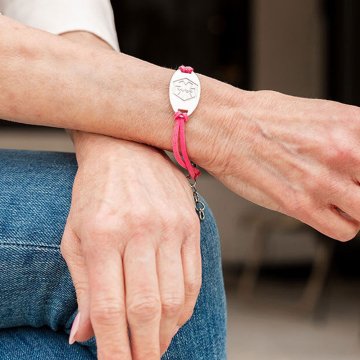 Mélange d'Argent sur Rose en Suède