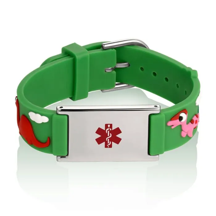 Bracelet Médical D'alerte Vert - Neuf, Sans Marque