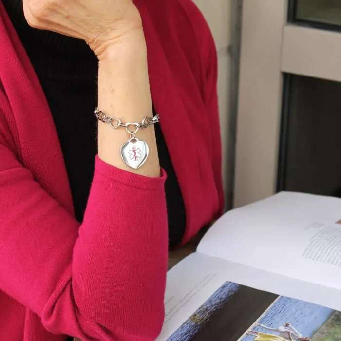 Bijou Plage été Acier Inoxydable Bracelet De Cheville Double Chaîne En Acier Inoxydable Avec Cœur Gravé - Personnalisable Avec Initiale - Bijou Féminin Ajustable 22+5cm Bracelet Ajustable Plage