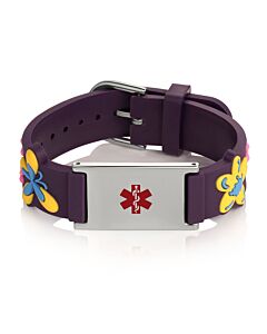 Floral Butterfly Action Bracelet