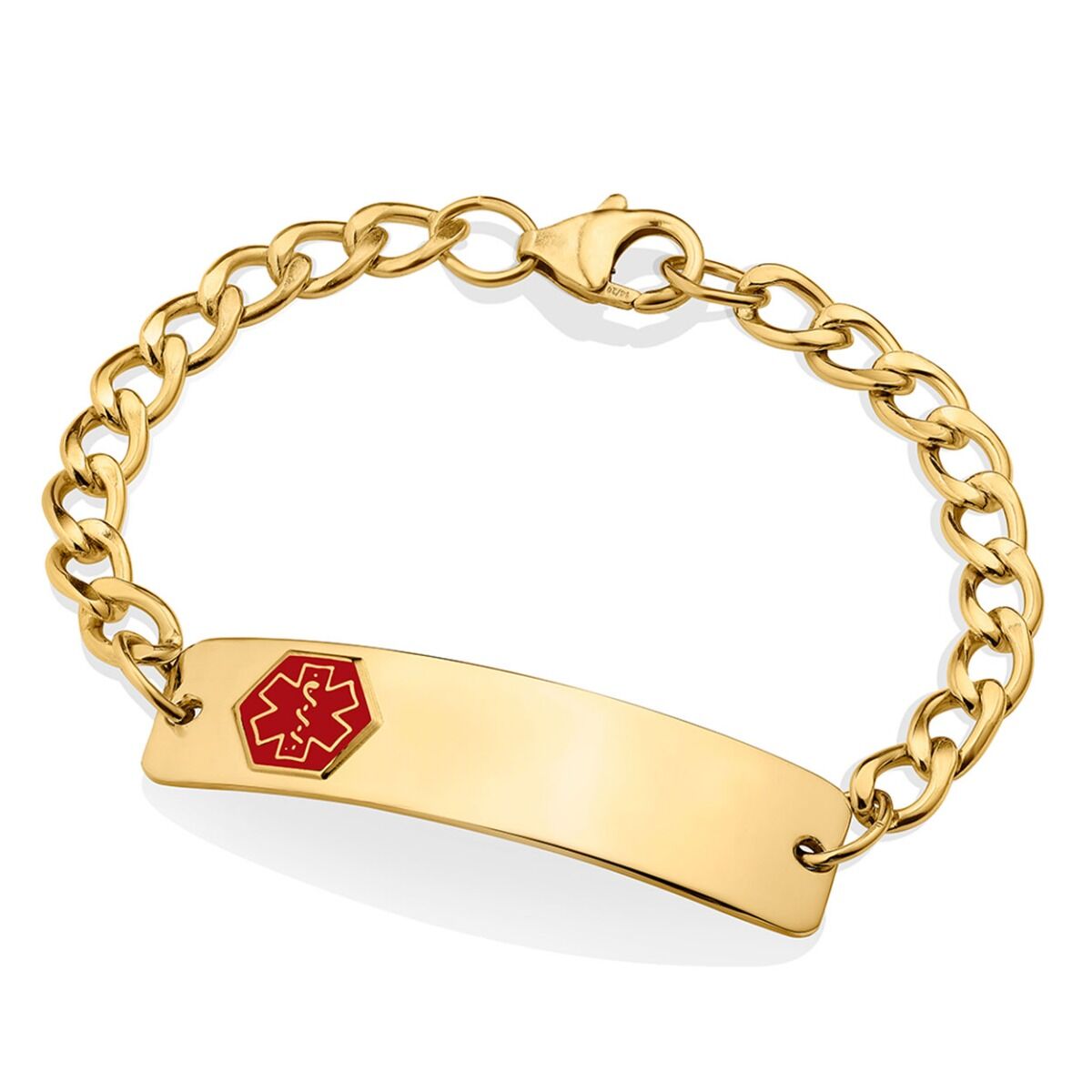 マダラニンゲン ID BRACELET 18k gold plated Order 10K Gold-Filled Classic Red Bracelet | Universal Medical ID