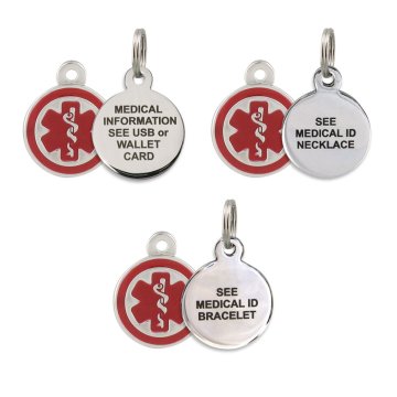 Stainless Steel See ID Charm