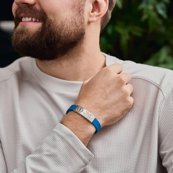 Stainless Steel Sleek Pro Bracelet | Universal Medical ID