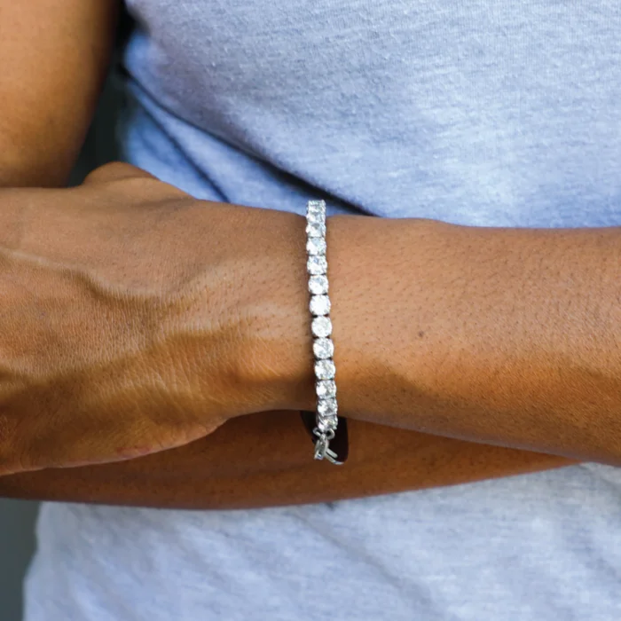Stainless Mingle on Tennis Bracelet | Universal Medical ID