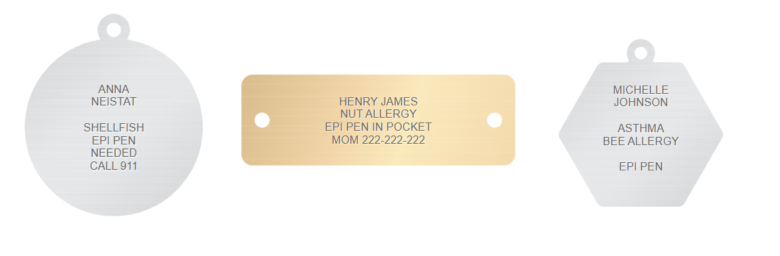 epipen medical id engraving